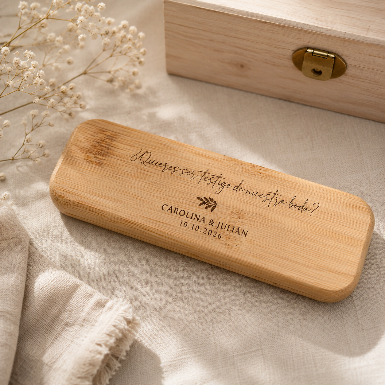 Estuche Bolígrafo Madera - Imagen 2