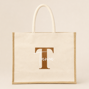 Bolso Yute Frontal de Algodón