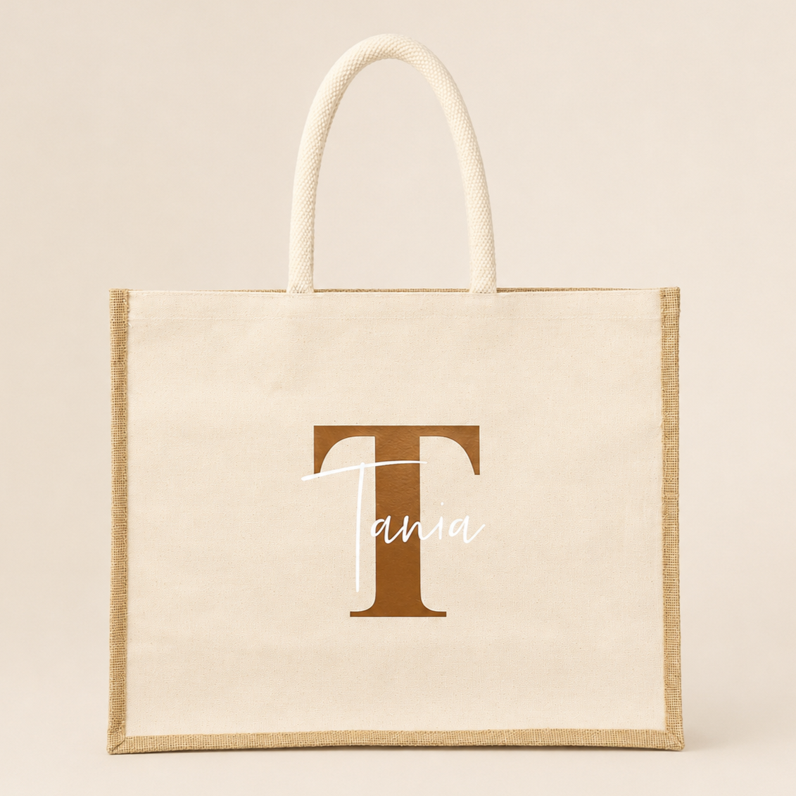 Bolso Yute Frontal de Algodón