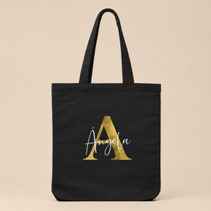 Tote Bag Algodón Negra 8oz